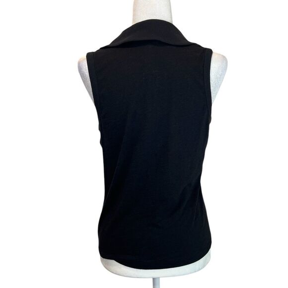 SANCTUARY Women’s Black Collared Sleeveless Top Size Medium - Picture 3 of 8